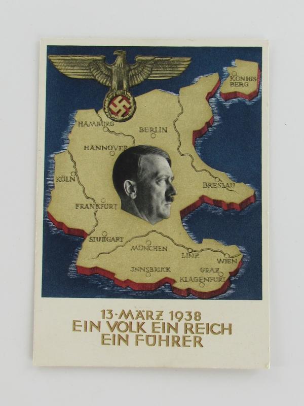 Postcard : 13 März 1938 - Anschluss Austria'