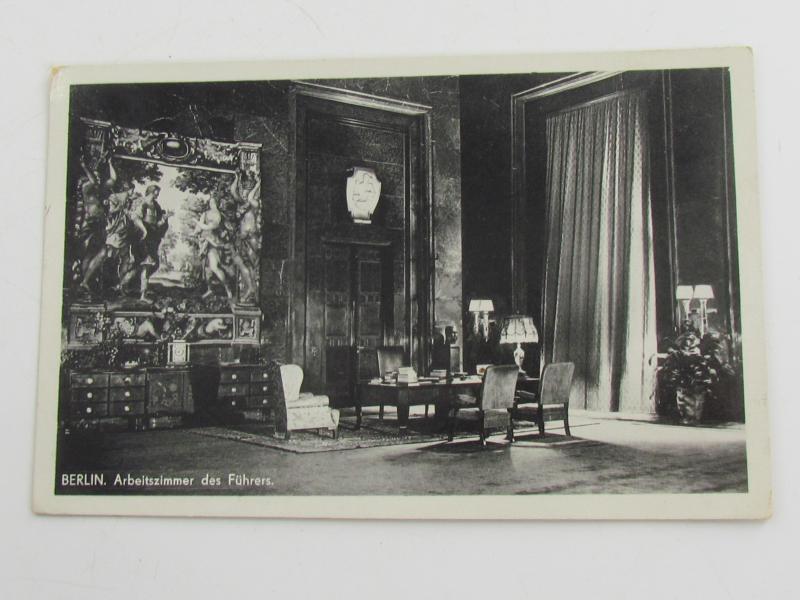 Postcard : Study Room from Adolf Hitler