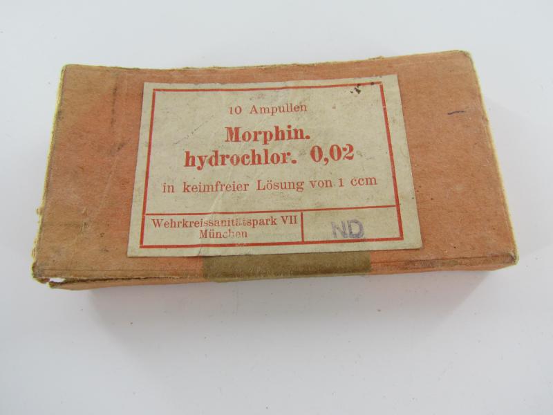 Wehrmacht Box of Morphine Ampoules