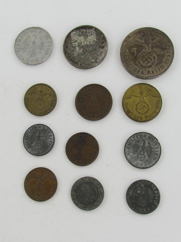 German WW2 Era Several Coins