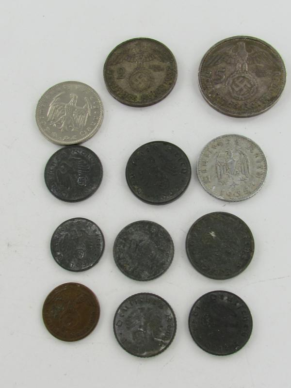 German WW2 Era Several Coins