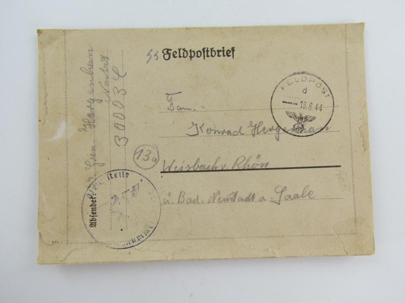 SS Field Post Envelope..dated 1944