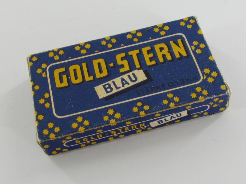 German Goldstern Razor Blades in Original Package