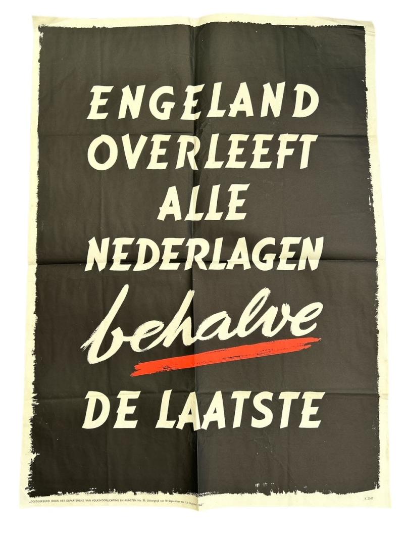 German Propaganda Poster for Holland