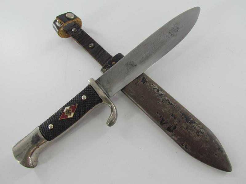 Hitler Youth Dagger by Anton Wingen JR. with Motto