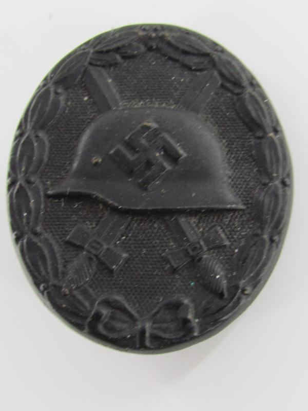 WH/SS Wound Badge ( VWA ) in Black