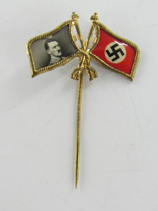 Adolf Hitler early election / sympathizer pin