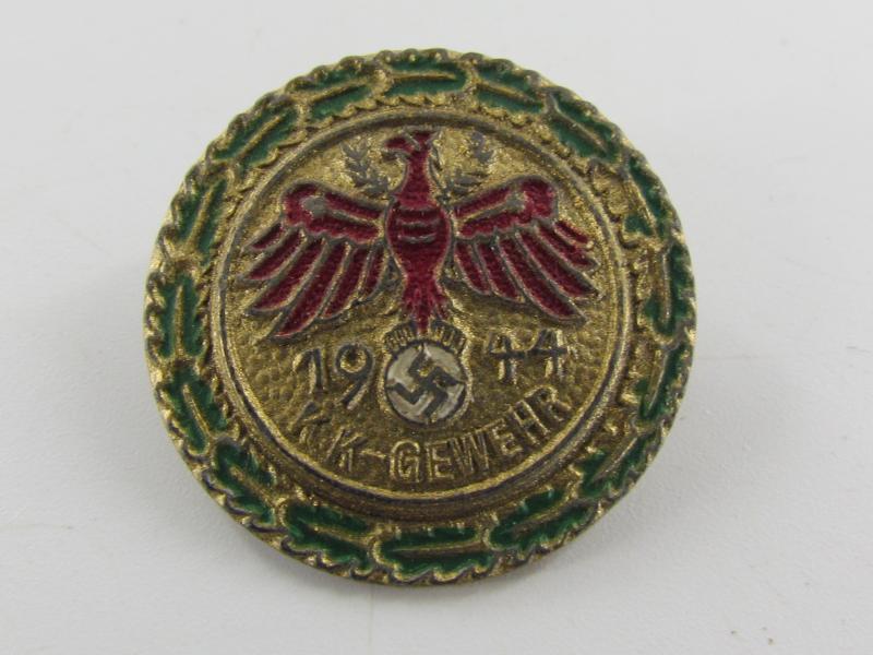 1944 Tirol Shooting Competition “KK-Gewehr” Award Badge