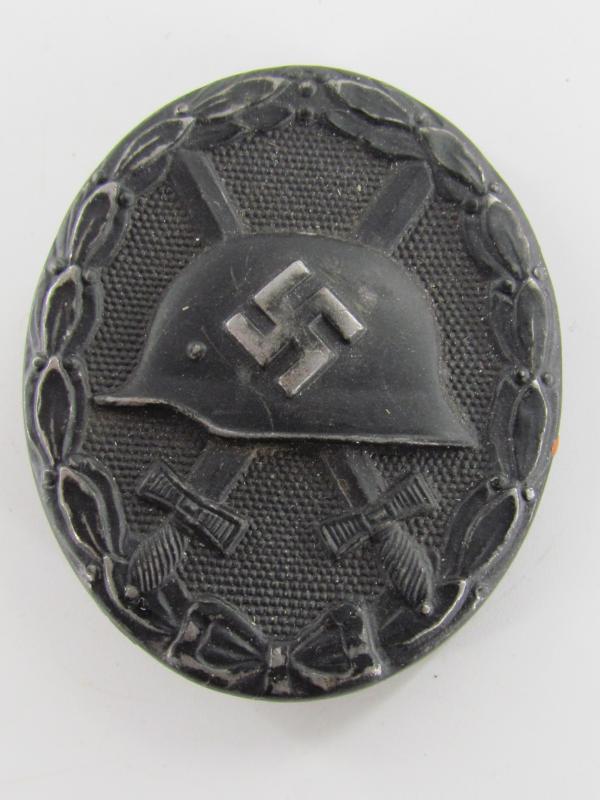 WH/SS Wound Badge ( VWA ) in Black