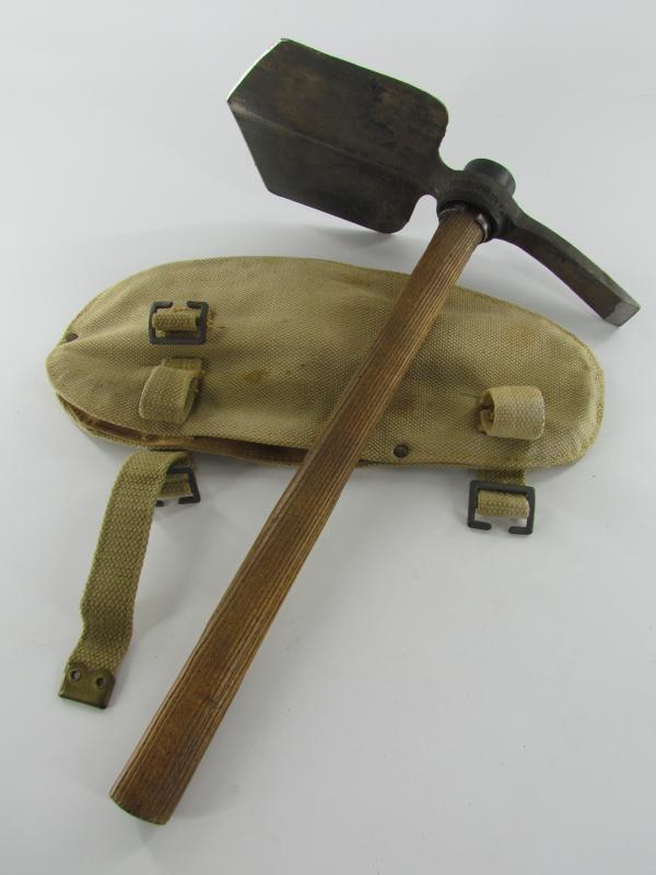 British WWII Entrenching Tool in Cover 1944