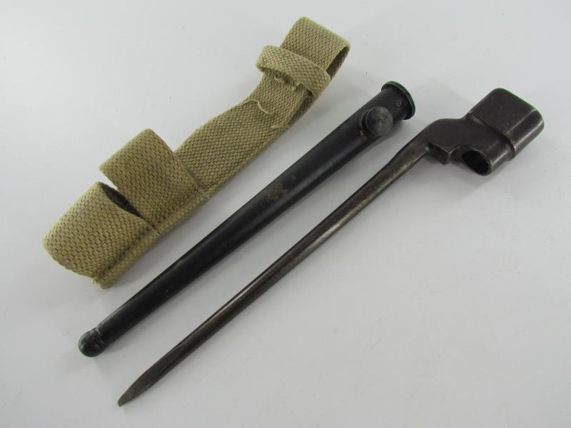 British Spike Bayonet with Webbing Frog