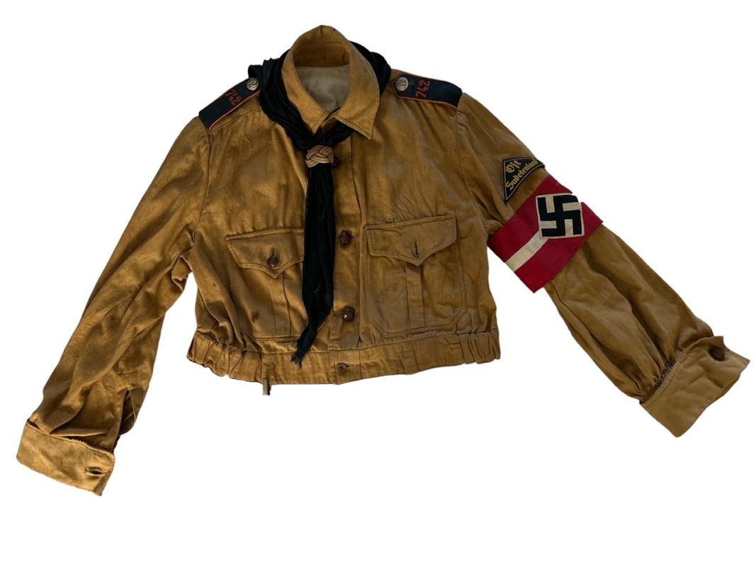 Hitler Youth Service Shirt With Insignia