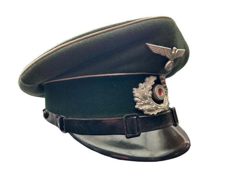 Wehrmacht Infantry EM/NCO Visor Cap , Unit marked