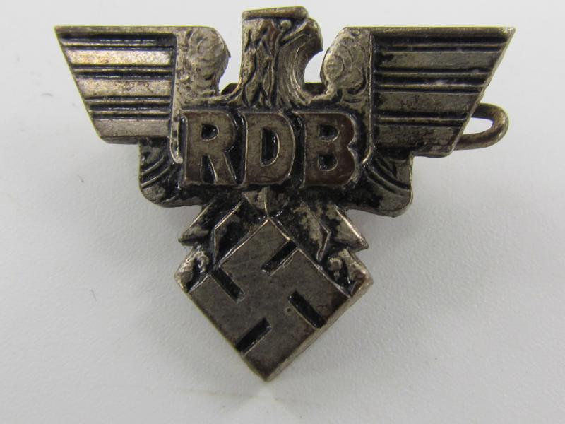 RDB metal Badge ( Reichsbund der Deutschen Beamten )