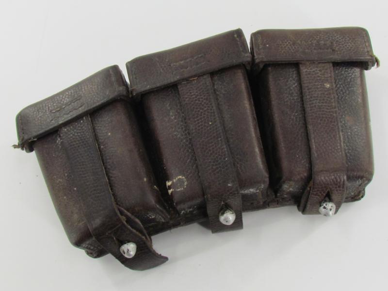 Chocalate Brown Luftwaffe K98 Ammunition Pouch...LBA Marked