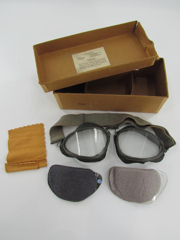 Luftwaffe Pilot / Motorcycle Goggles in Factory Box