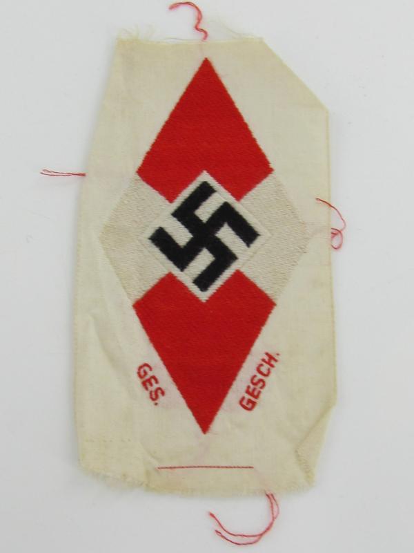 Hitlerjugend ( Hitler Youth ) diamond ‘BeVo’ Sleeve insignia