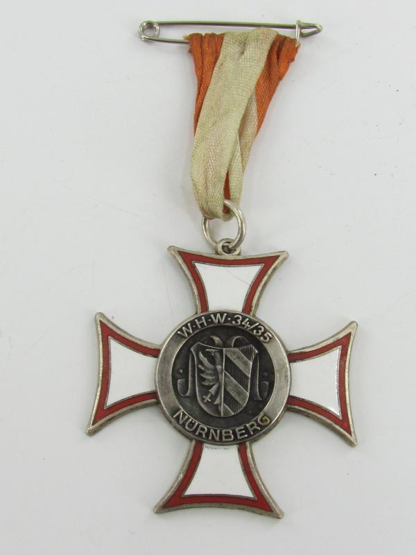 WHW ( Winterhilfswerk ) 34/35 Nürnberg Medal by Lauer