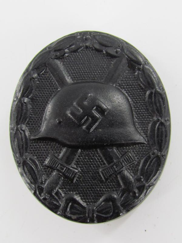 WH/SS Wound Badge ( VWA ) in Black