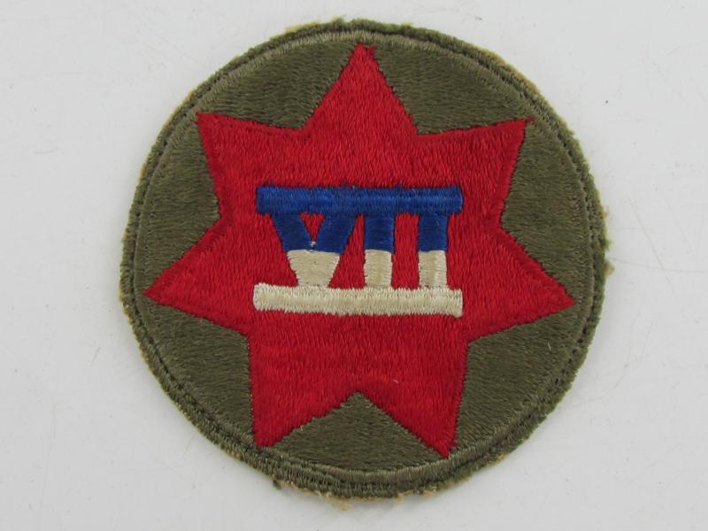 WWII US Army VII 7th Corps SSI Sleeve Patch