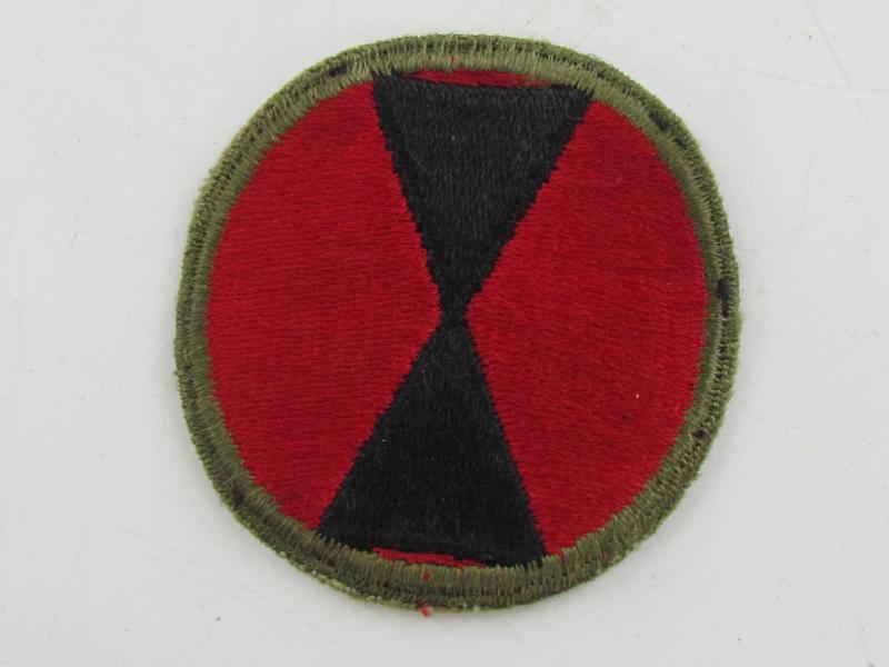 WWII US 7th Army Infantry Division Patch