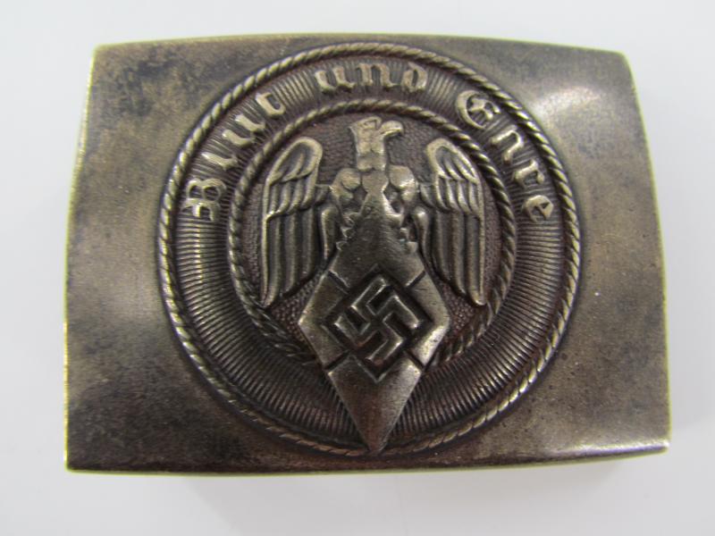 Hitler Youth Nickel Buckle ....unmarked