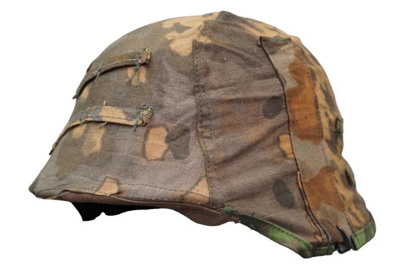 Waffen SS M42 Helmet Cover in Oakleaf B Camouflage