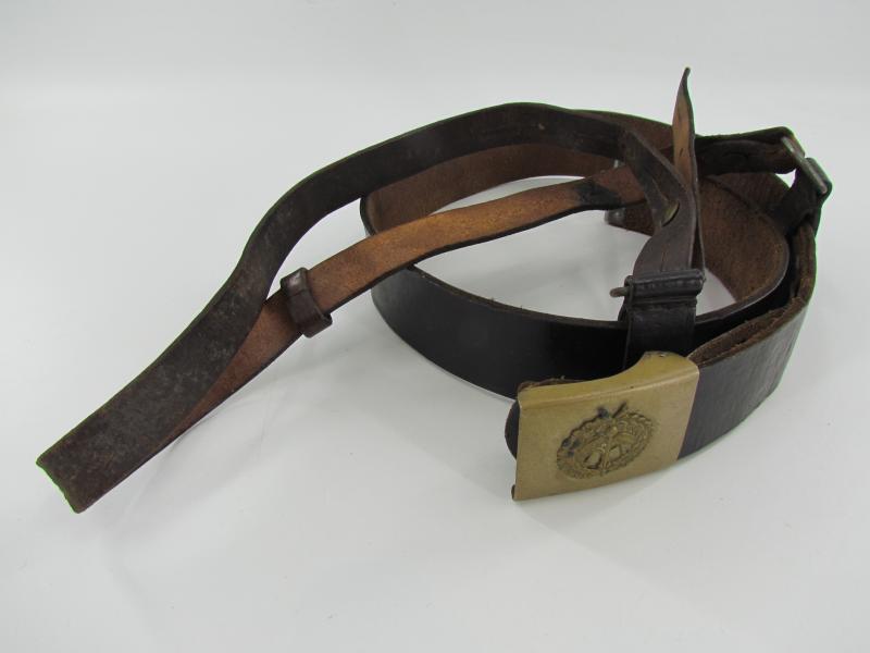 Original belt with buckle for drummers, musicians, shooting clubs around 1930