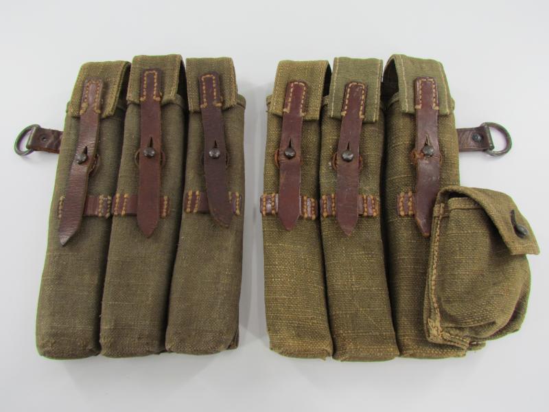 WH/SS Matching Green MP40 Pouches ....1942