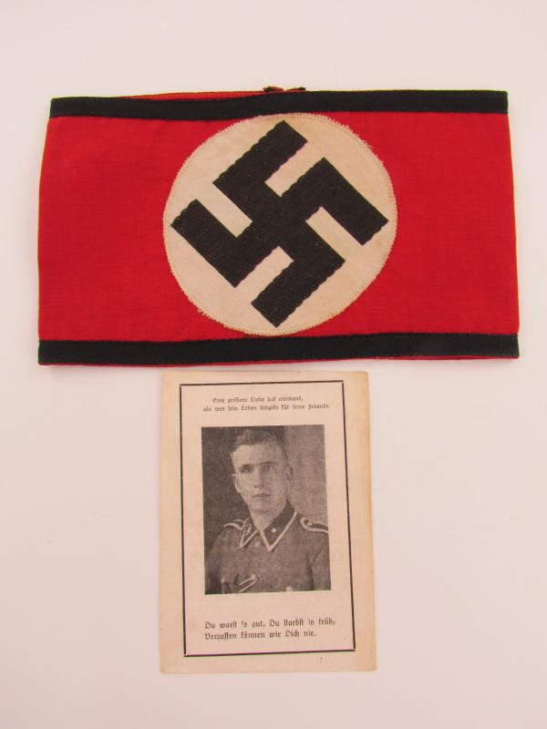 Cotton ‘Semi-BeVo’ Allgemeine SS sleeve armband ... Rare version