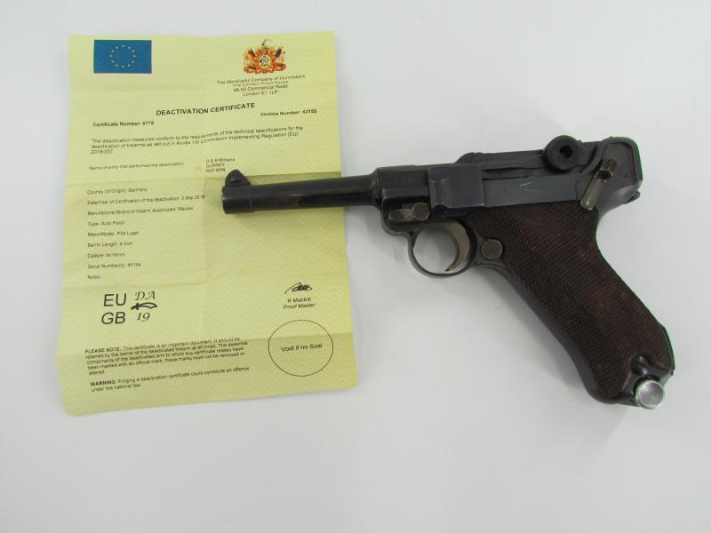 Luger P08 Marked S/42 EU- Deko