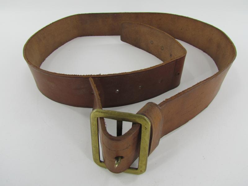 British WWII Leather Belt Dated 1942