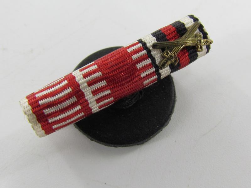 German 3 Piece Ribbon Bar , Button Variant