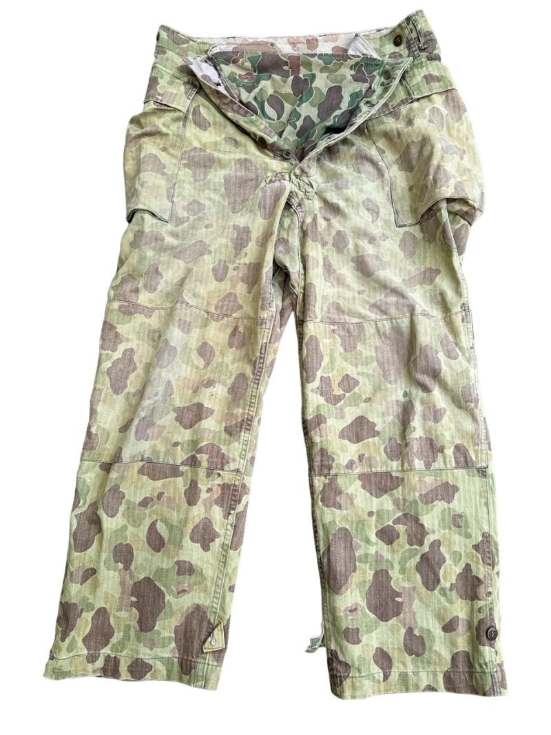 Original U.S. WWII Herringbone Twill Camouflage Trousers...Rare