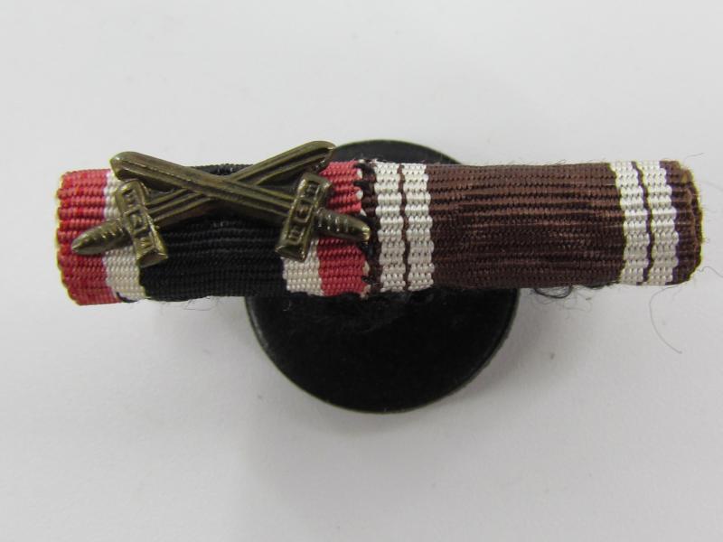 German 2 Piece Ribbon Bar , Button Variant