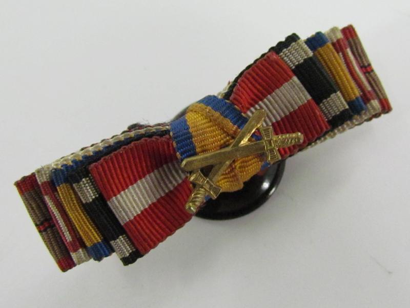 German 5 Piece Ribbon Bar , Button Variant