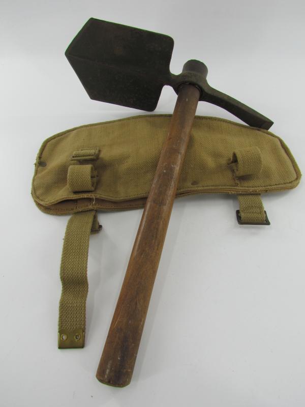 British WWII Entrenching Tool in Cover 1944