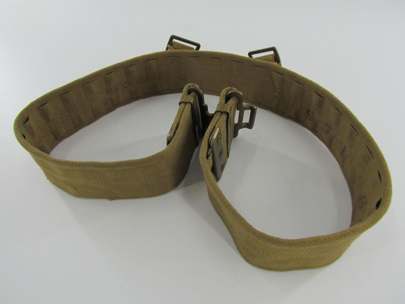 British WWII Webbing Combat Belt 1943