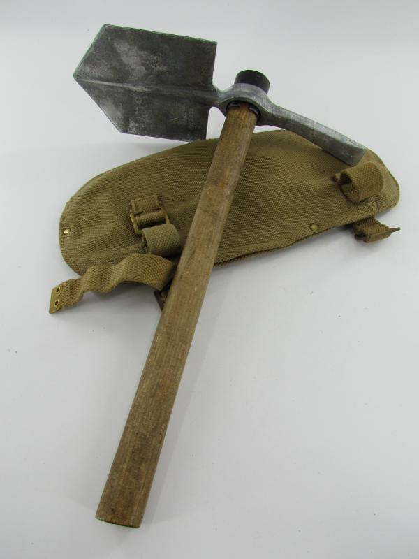 British WWII Entrenching Tool in Cover 1944