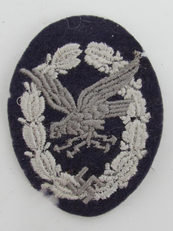 Luftwaffe Radio Operator & Air Gunner Cloth Badge