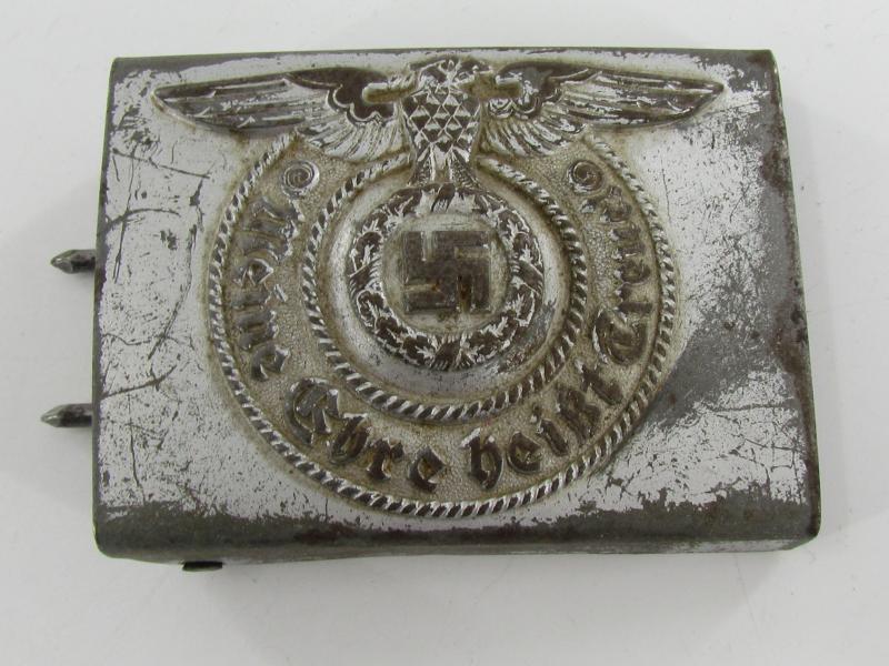 Steel Waffen SS beltbuckle marked RZM 155/40 ( Assmann )