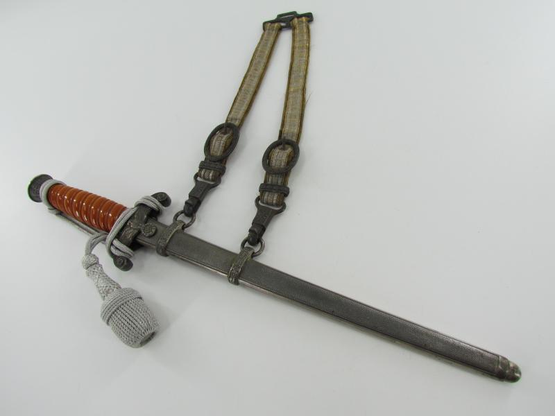 Wehrmacht Officers Dagger with Hangers by WKC Solingen