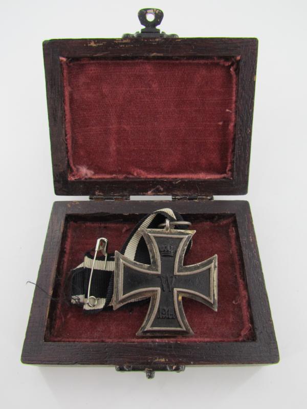 WWI Iron Cross second class (Maker “C”) in Wooden Box