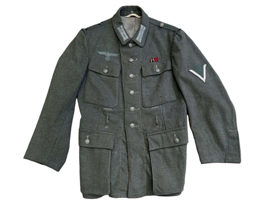 Wehrmacht Heer M43 EM field tunic With Original Applied Insignia