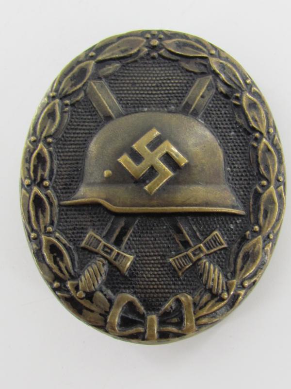 WH/SS Wound Badge ( VWA ) in Black