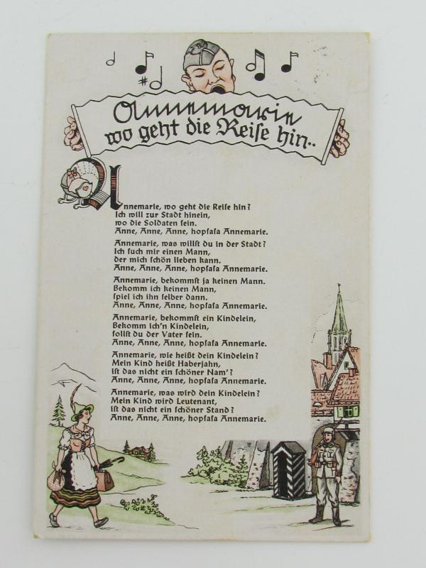 Wehrmacht Artwork Song Postcard