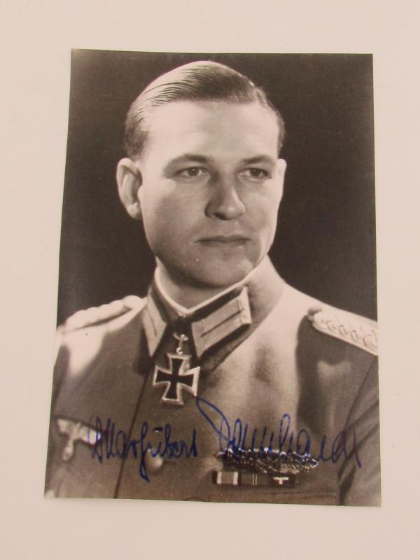 Autograph Major Oskar-Hubert Dennhardt