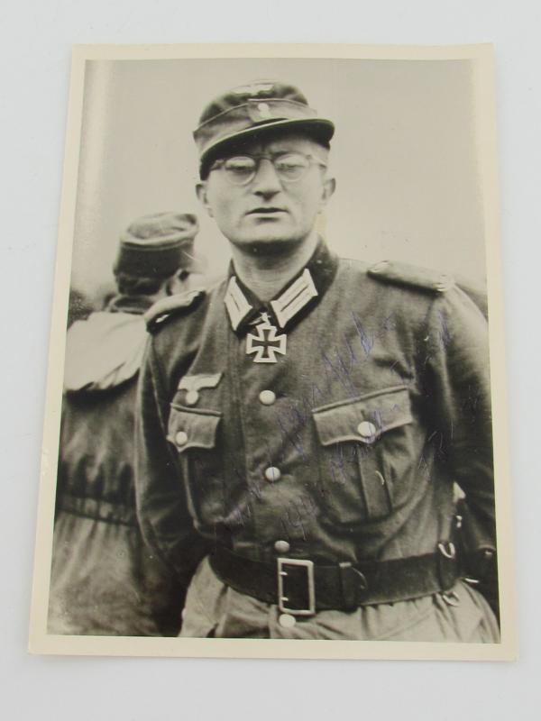 Signed photo Knight’s Cross recipient Hanns Laengenfelder 1943