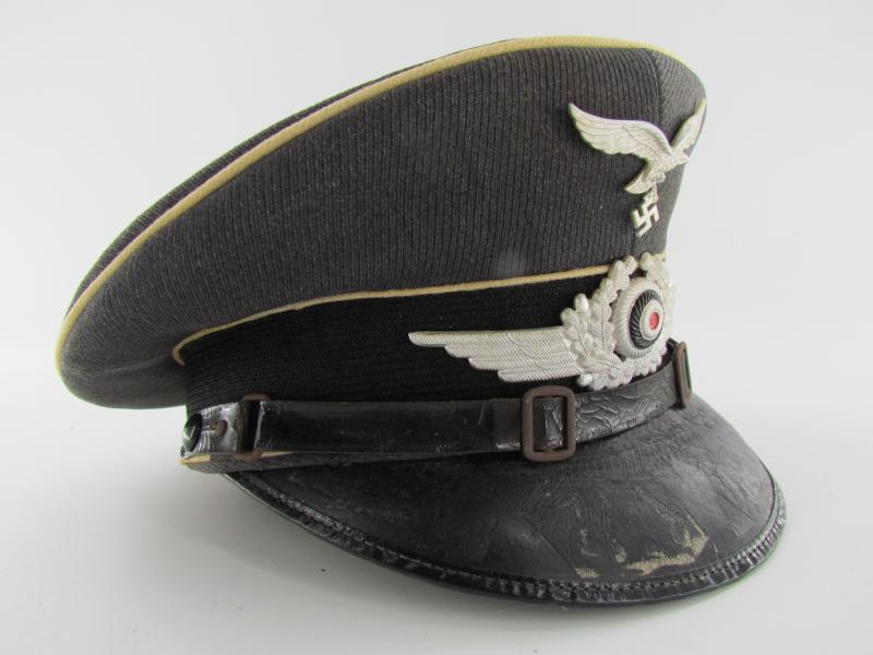 Luftwaffe Hermann Göring Regiment NCO Visor Cap...Rare