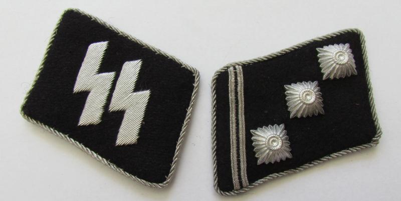 Waffen SS Obersturmführer collar tabs